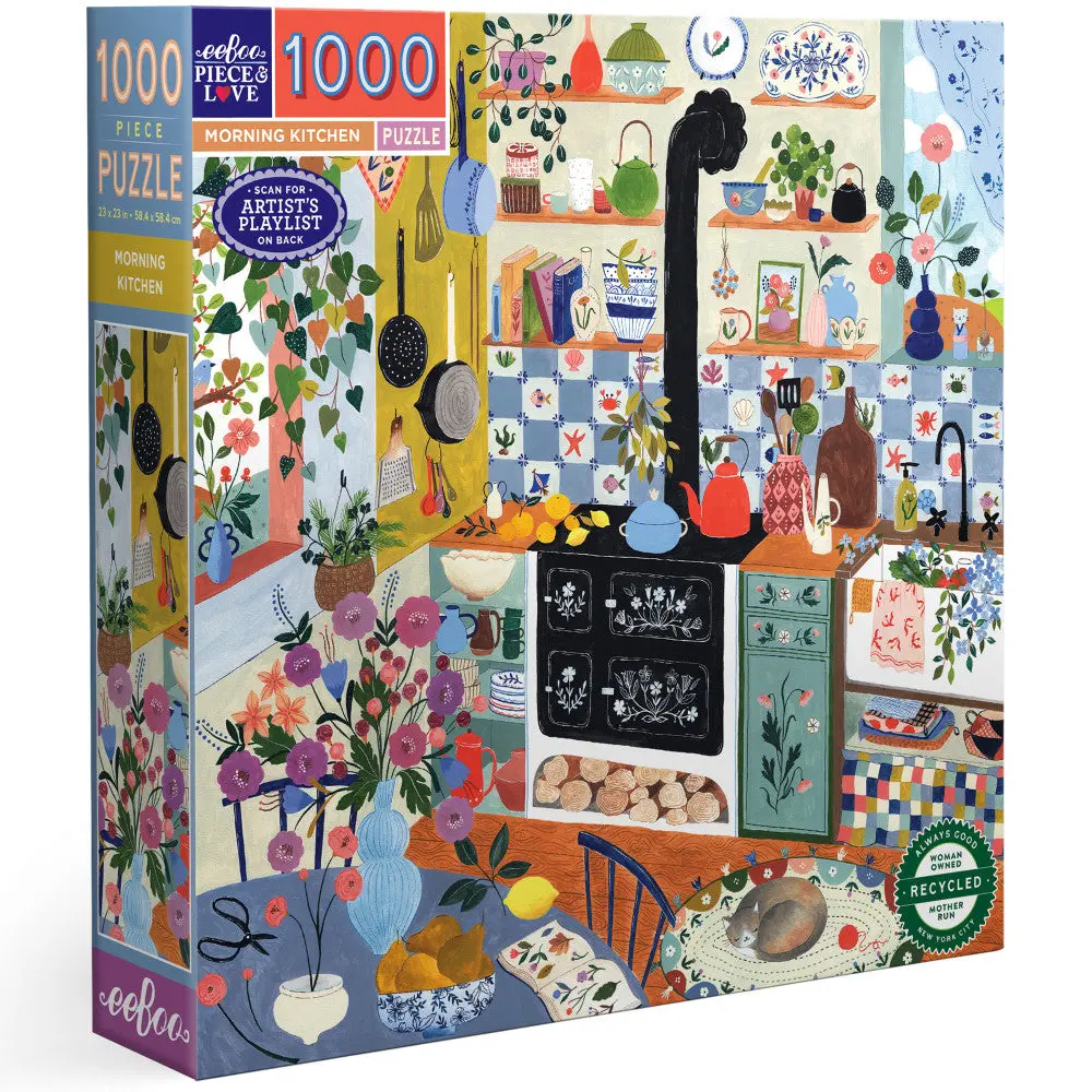 Eeboo Piece & Love Morning Kitchen 1000 Piece Puzzle 1