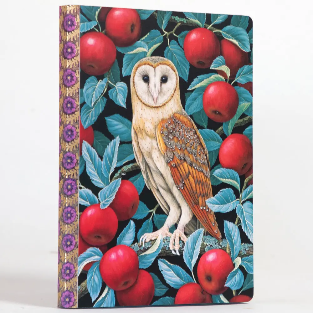 Eeboo Piece & Love Barn Owl Gilded Journal - Hardcover Diary 1