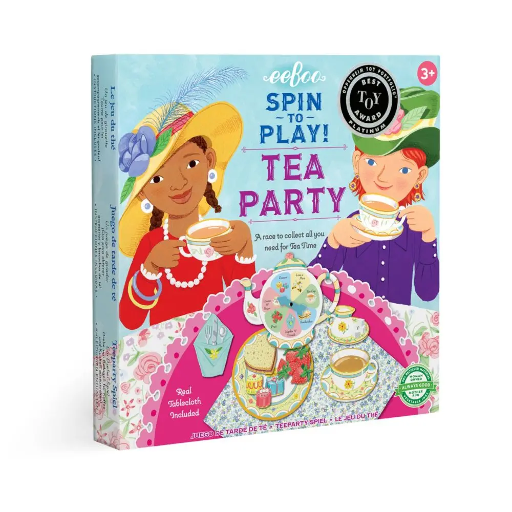 Eeboo Tea Party Spinner Game For Kids 1