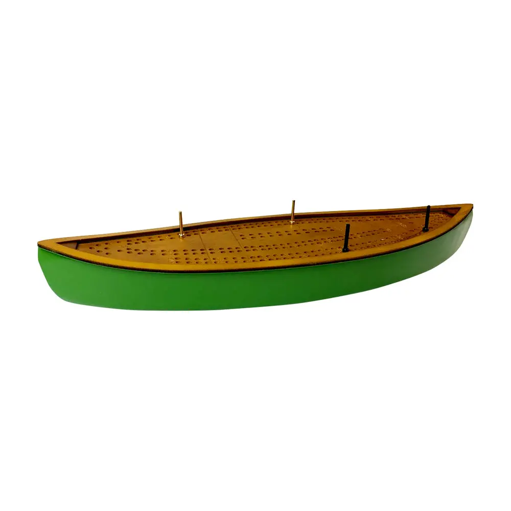 Canoe Cribbage Classic Wooden Board Game With Metal Pegs 1