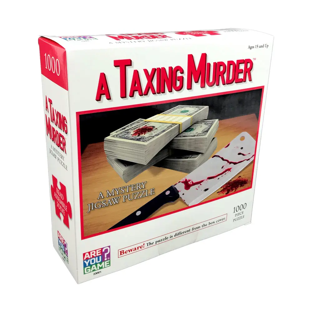 Areyougame A Taxing Murder Mystery Jigsaw Puzzle - 1000 Pc 1