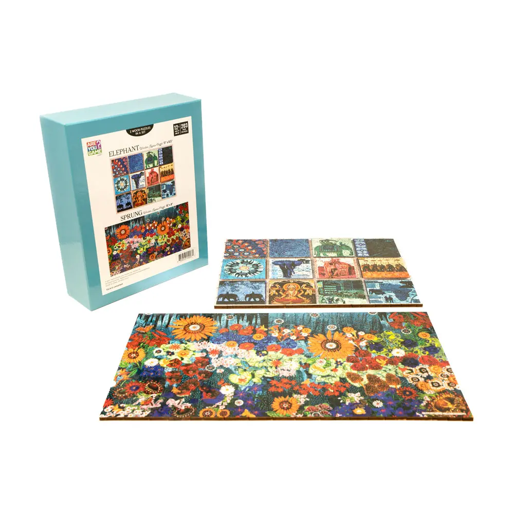 Areyougame Elephant & Sprung Wooden Jigsaw Puzzle - 406 Pc 1