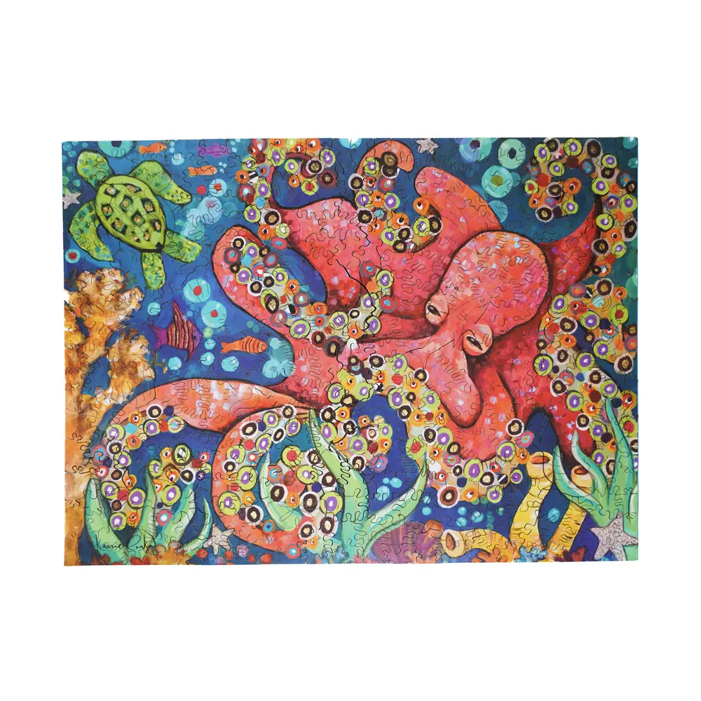 Areyougame Octo-Love Wooden Jigsaw Puzzle - 331 Pc 1