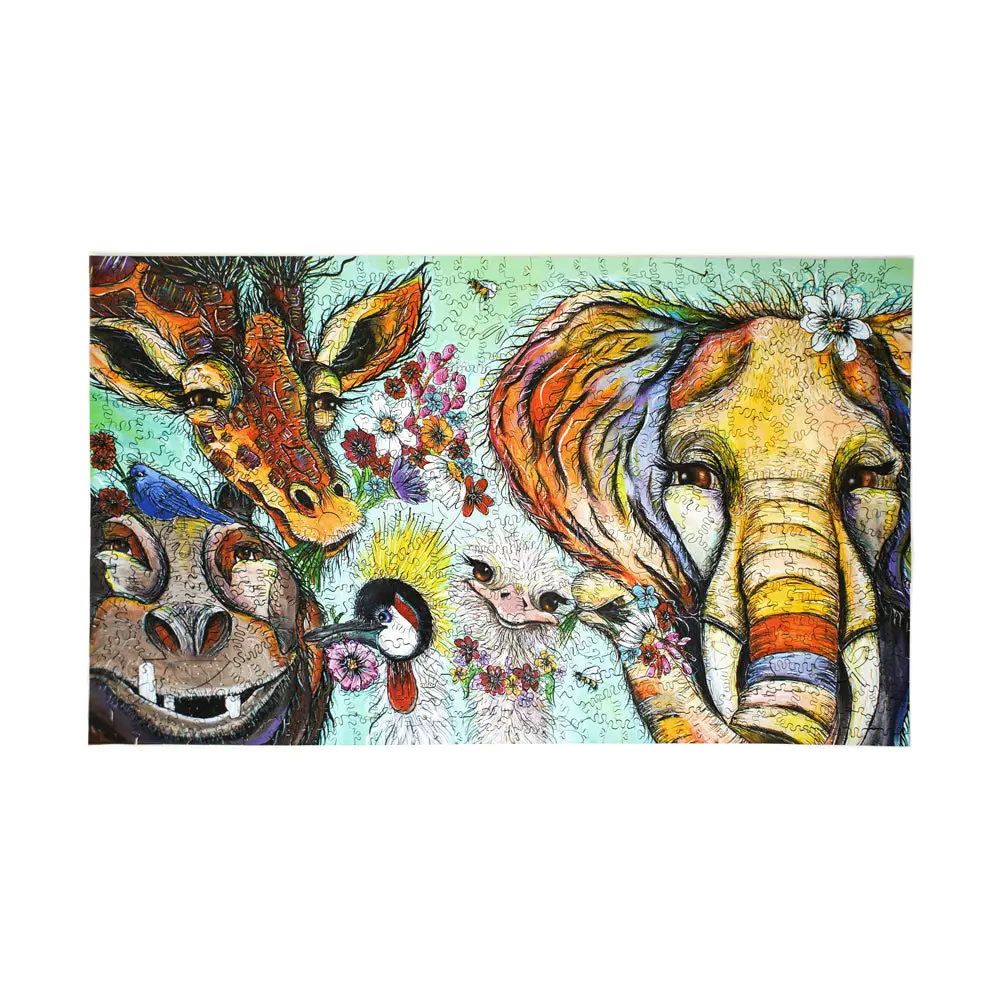 Areyougame Tropical Jungle Wooden Jigsaw Puzzle - 599 Pieces 1