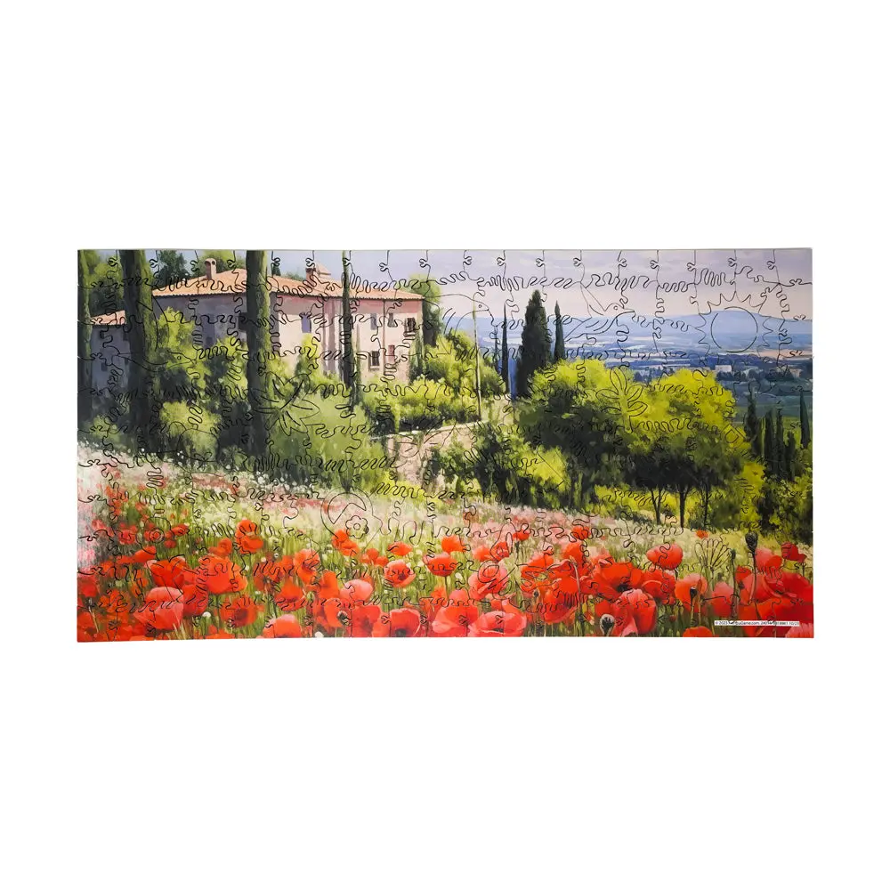Areyougame Poppy Field Wooden Jigsaw Puzzle - 221 Pcs 1