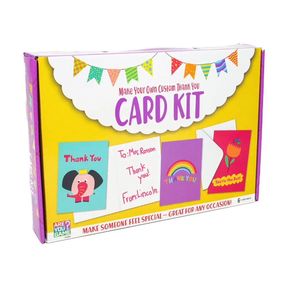 Areyougame Creative Thank You Card Making Kit - Complete Craft Set 1