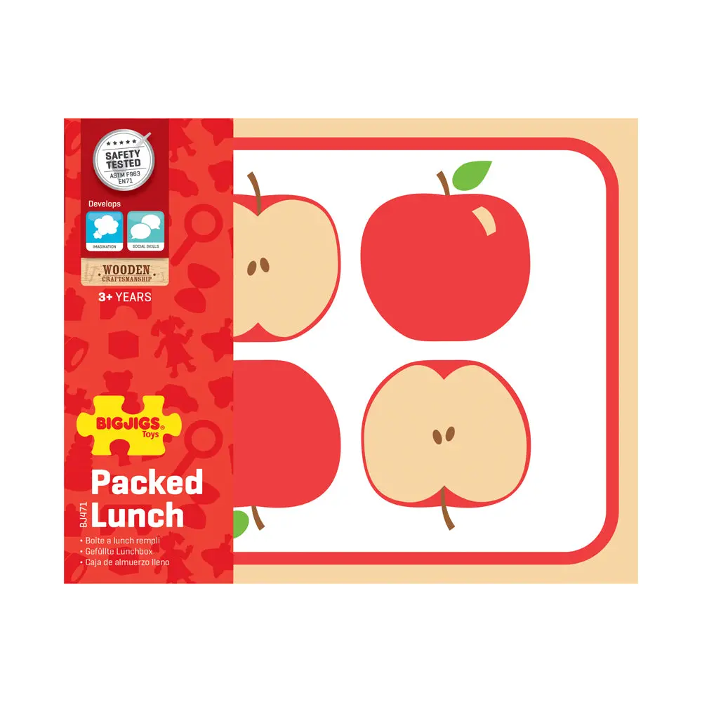Bigjigs Toys Wooden Packed Lunch Playset 1
