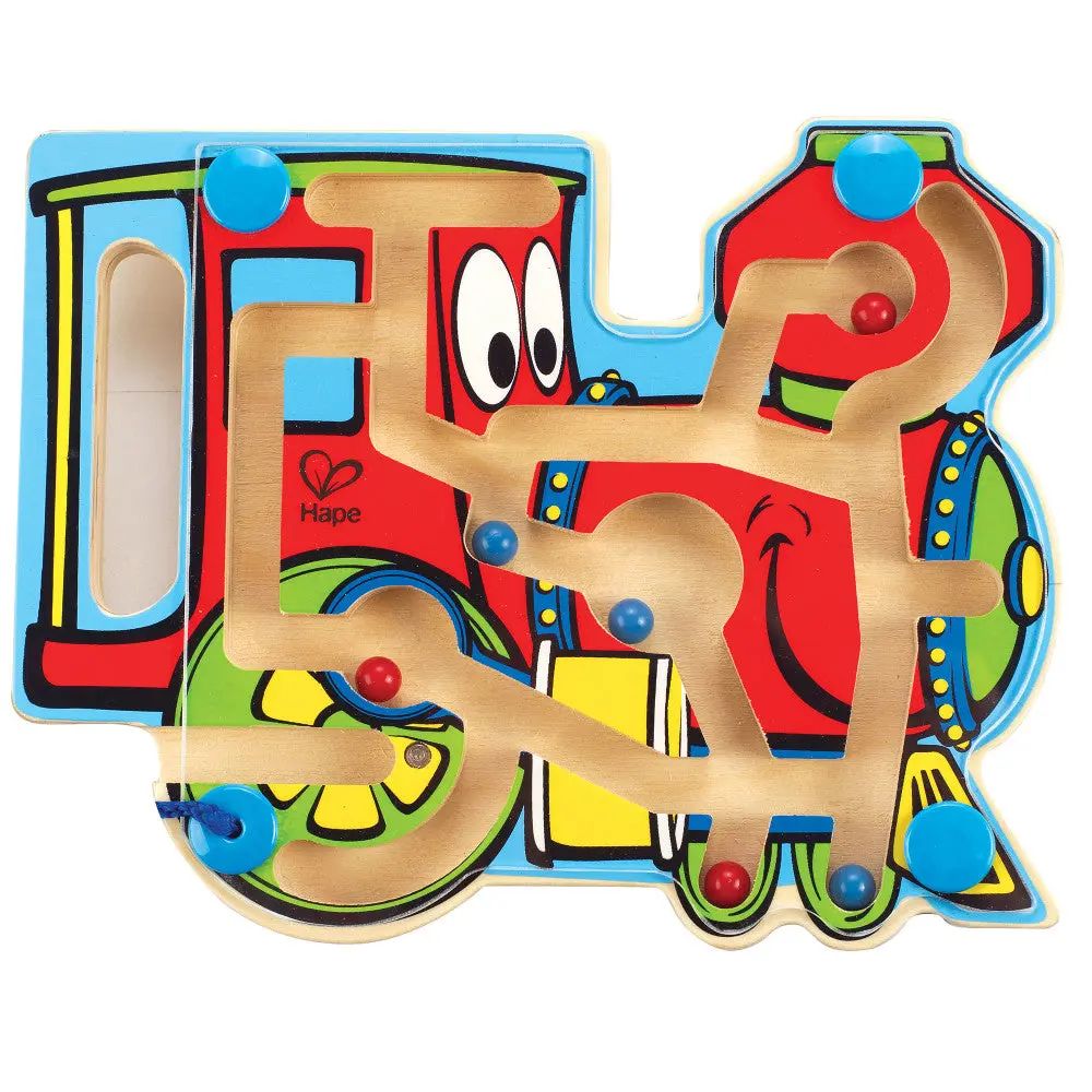 Hape Choo Choo Tracks - Wooden Magnetic Wand Bead Maze 1