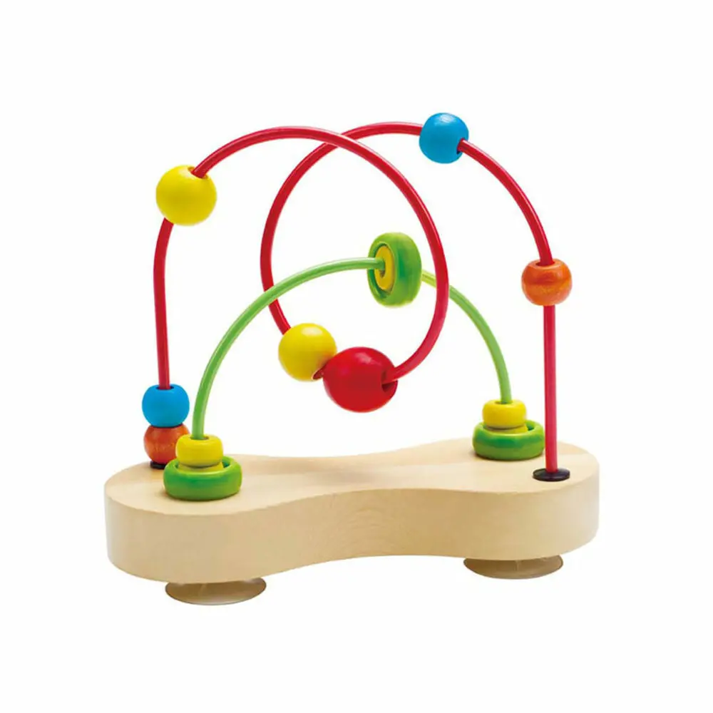 Hape Double Bubble Wooden Bead Maze ‚Äì Colorful Toddler Activity Toy 1