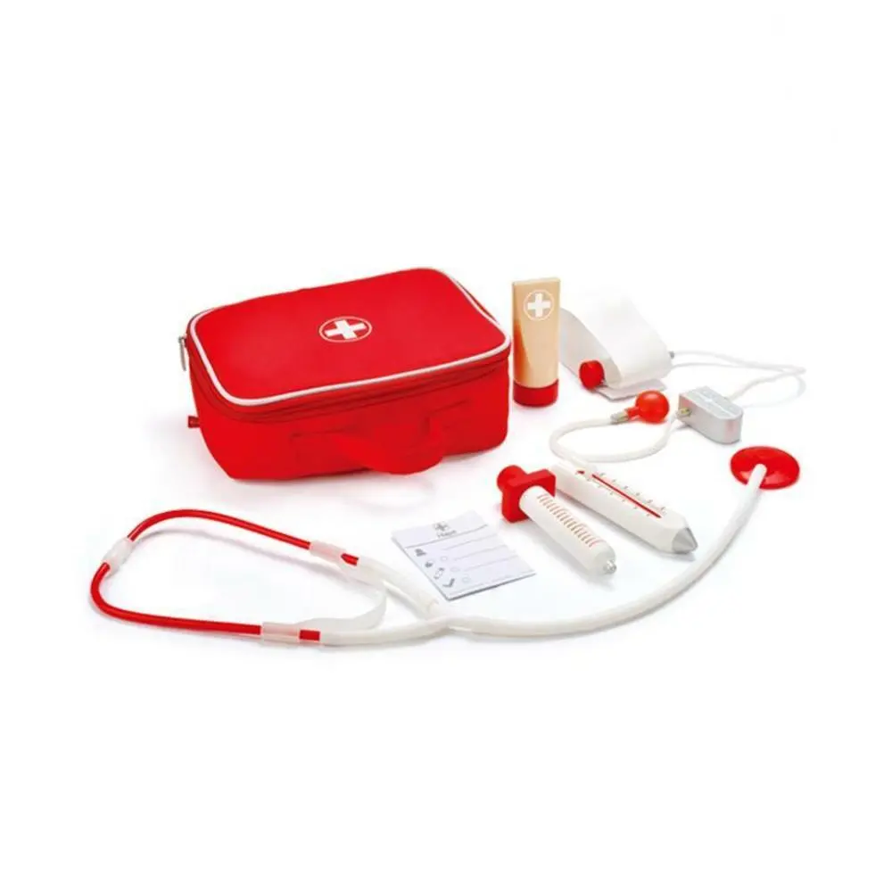Hape Doctor On Call Wooden Medical Playset - Red - Ages 3+ 1