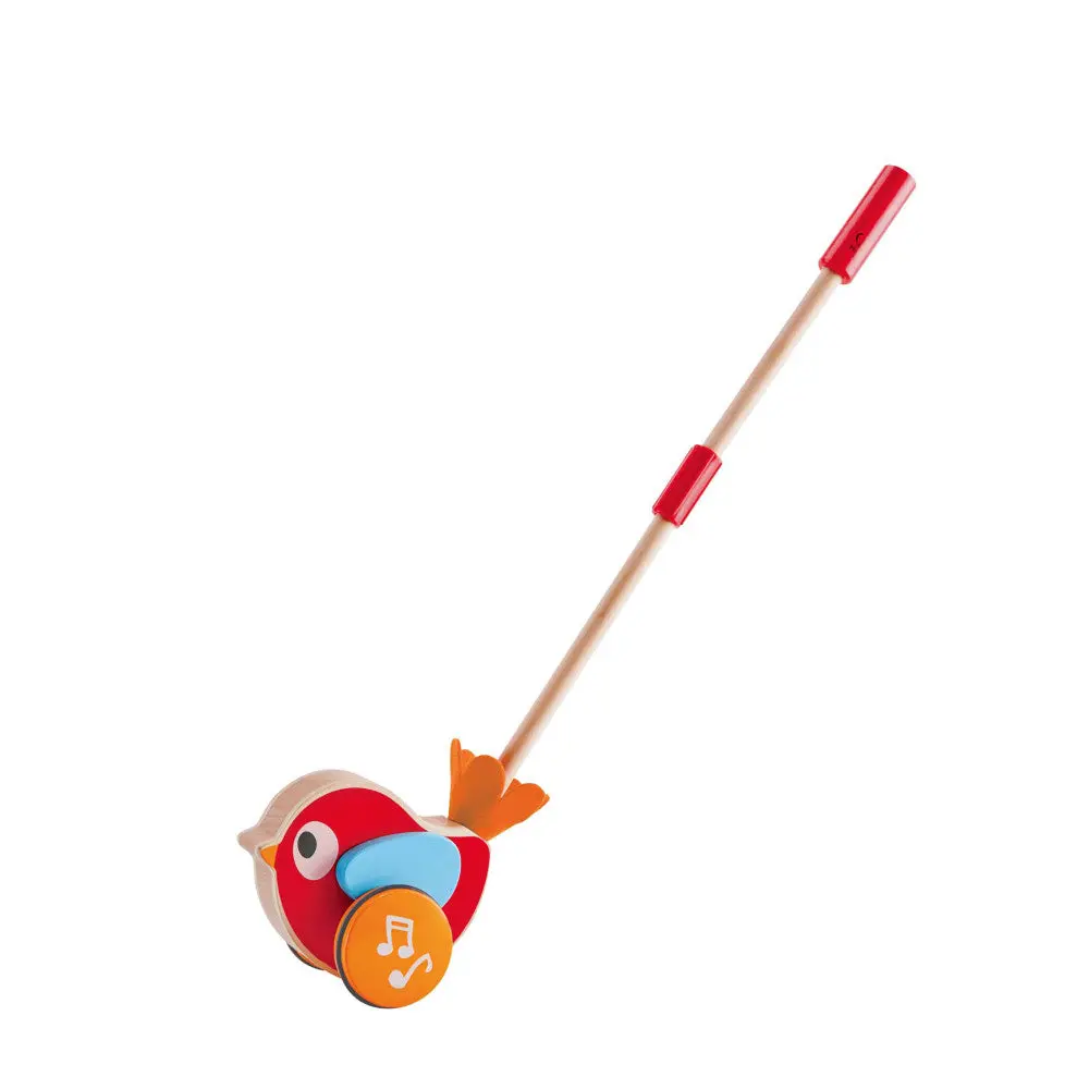 Hape Lilly Musical Push-Along - Colorful Wooden Toddler Toy 1