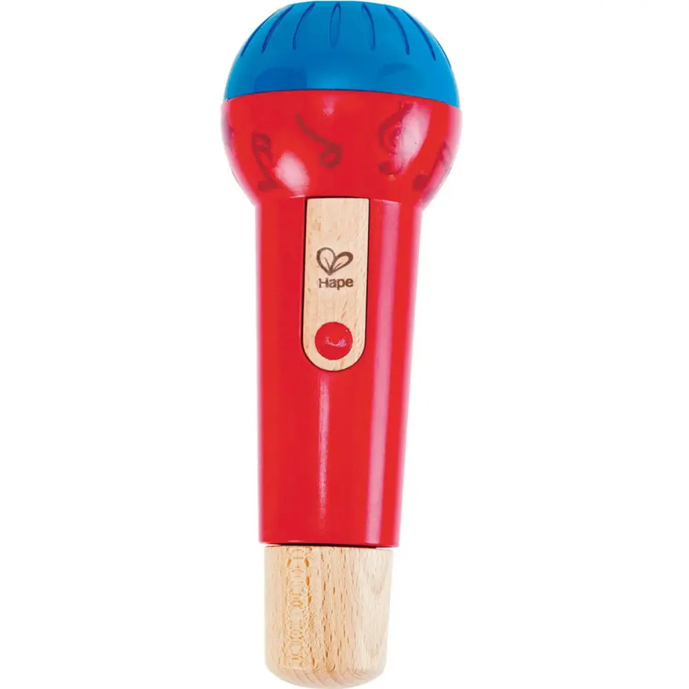 Hape Mighty Echo Microphone, Voice Amplifying Toy In Red & Blue 1
