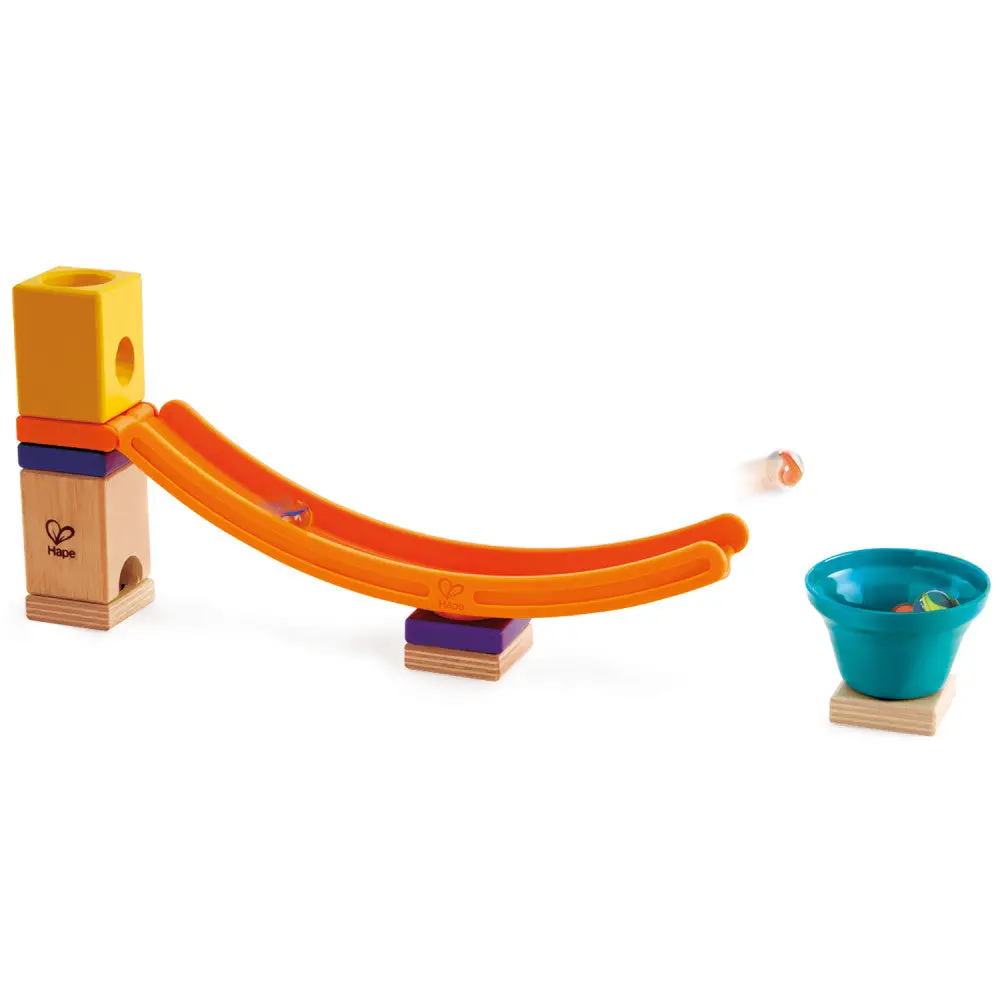 Hape Quadrilla Mega Skatepark Wooden Toy - High-Speed Marble Fun 1