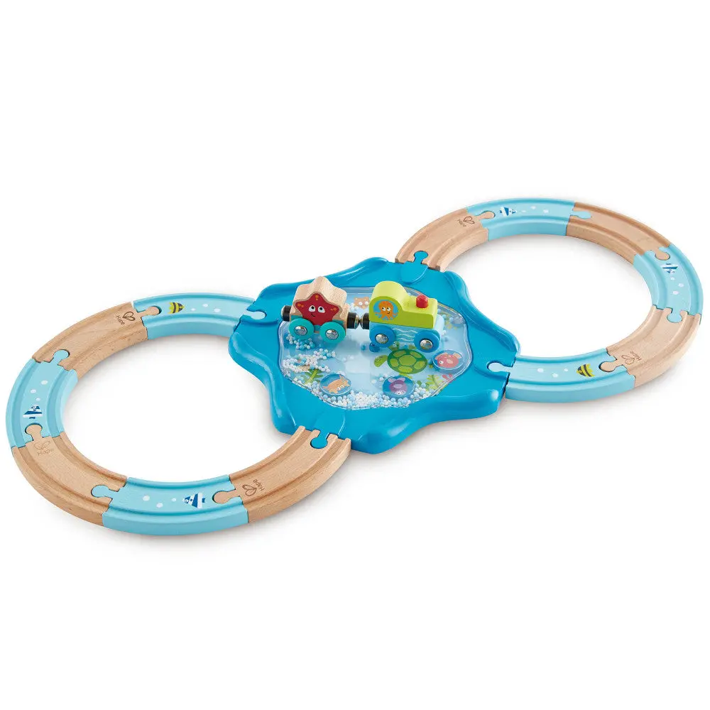 Hape Undersea Adventure Wooden Train Set - Figure 8 Track 1