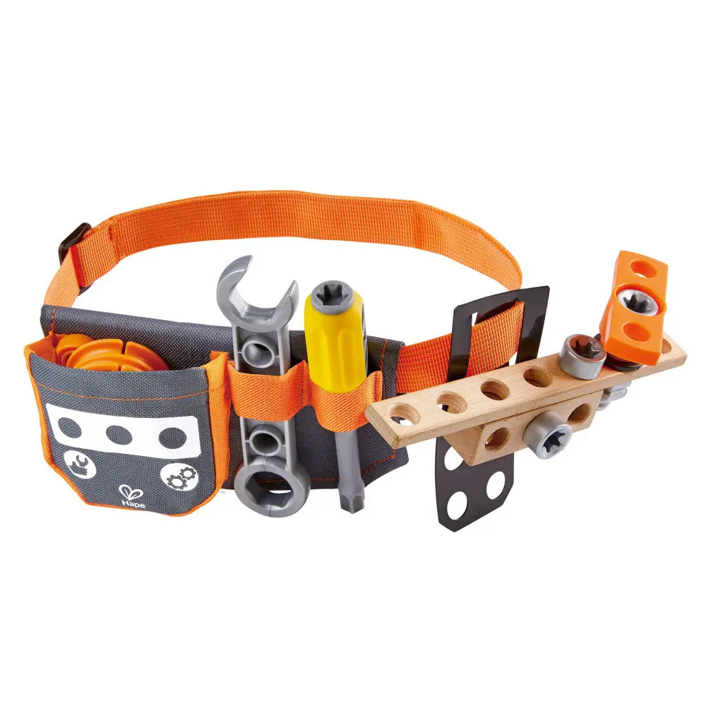 Hape Junior Inventor Scientific Tool Belt - 19 Piece Set For Kids Ages 4+ 1