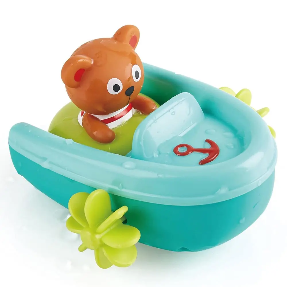 Hape Tubing Pull-Back Boat & Teddy Bear Adventure 1