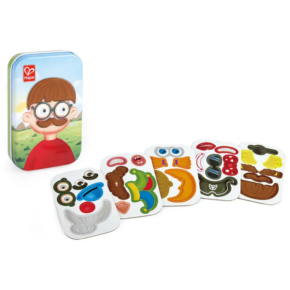 Hape Magnetic Funny Face Game - 29 Creative Mix & Match Features 1