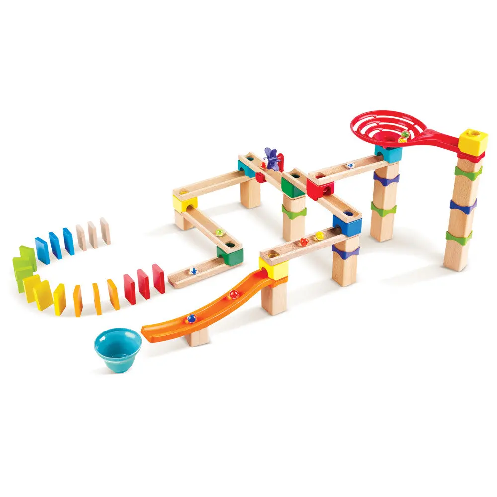 Hape Marble Run: 81-Piece Wooden Racetrack Building Set 1