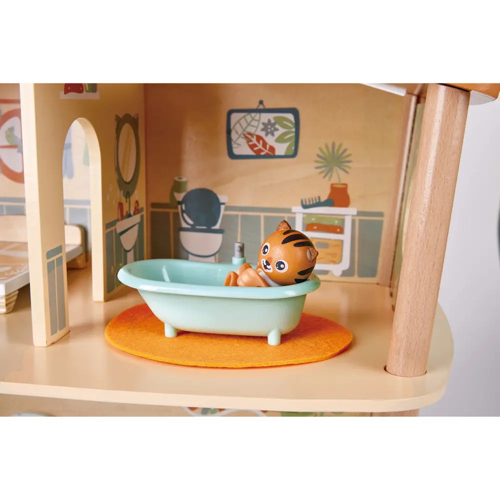 Hape Tigers' Jungle House: 34-Piece Wooden Toy Playset 1