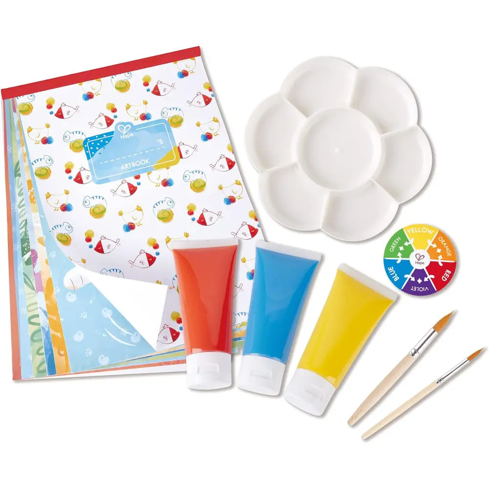 Hape Color Mix 24-Piece Painting Activity Art Kit For Kids 1