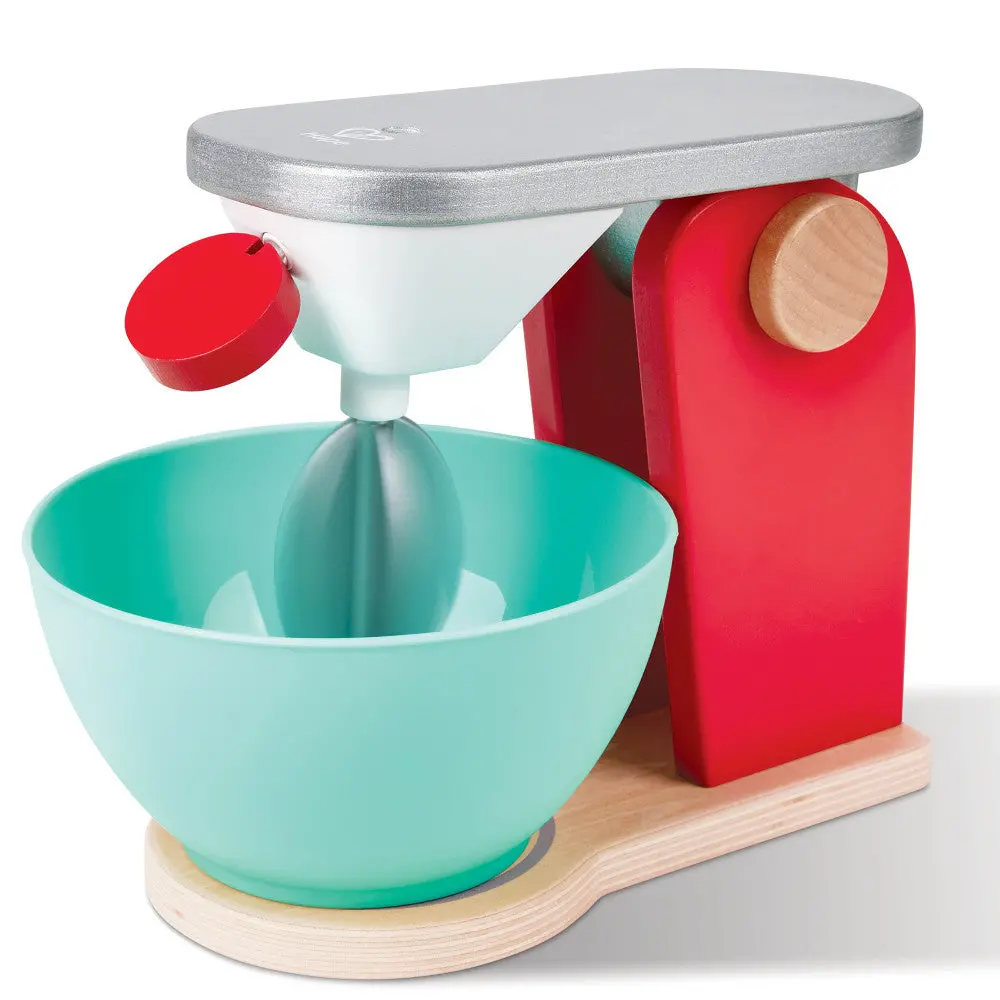 Hape Red Wooden Mix & Bake Set - Whirl & Twirl Blender Toy 1