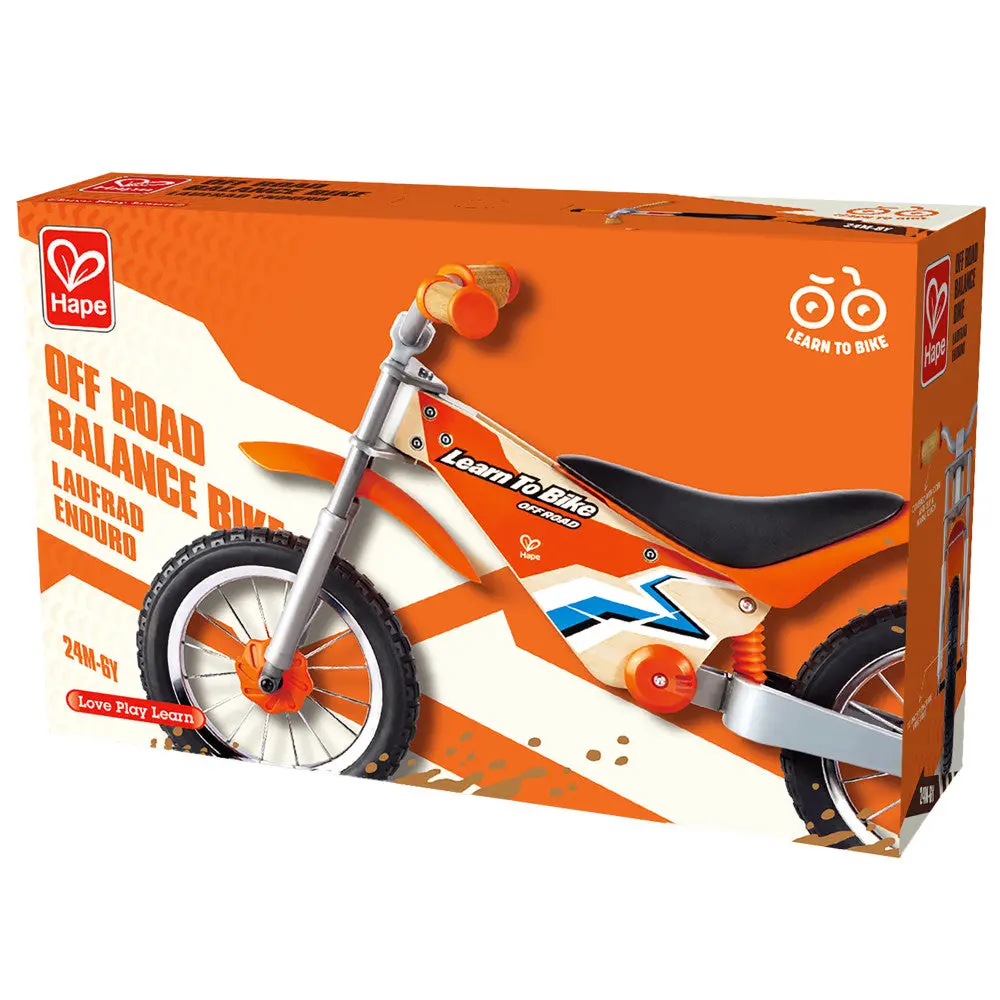 Hape Off-Road Balance Bike - Orange Adventure Rider 2
