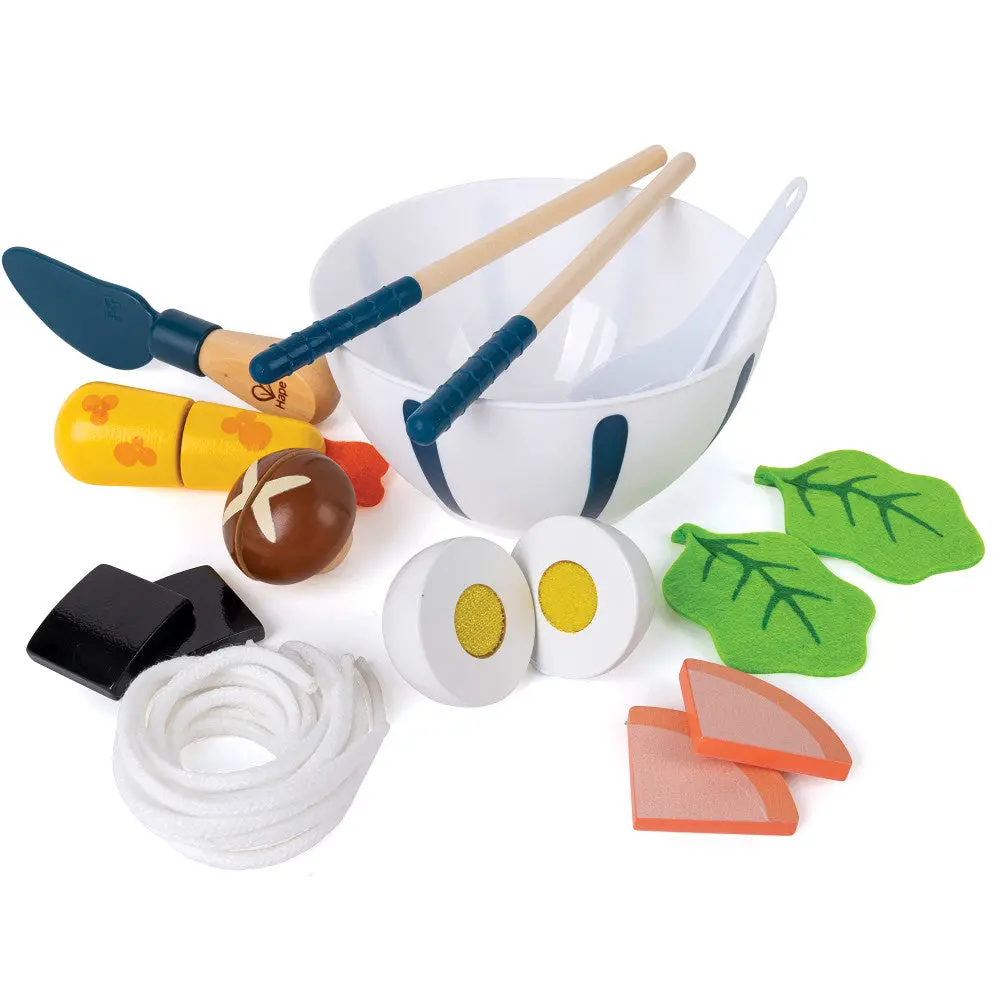 Hape 11Pc Slurp-Slurp Udon Wooden Playset 1