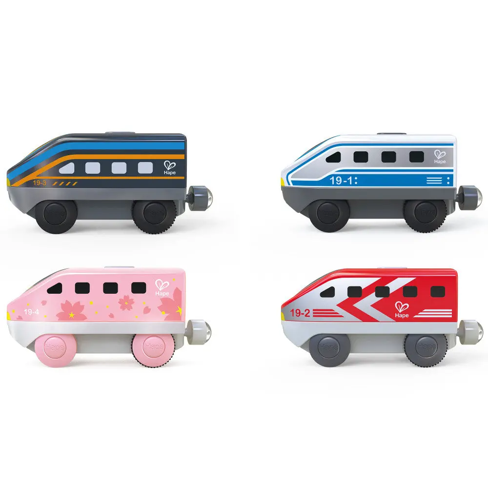 Hape Intercity - Battery-Operated Locomotive Set - Vibrant Colors 1