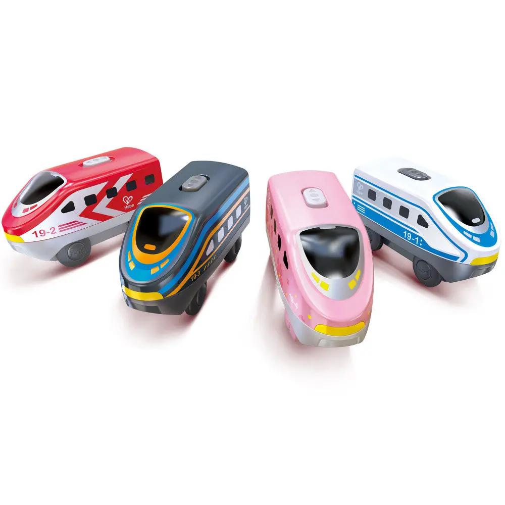 Hape Intercity - Battery-Operated Locomotive Set - Vibrant Colors 2