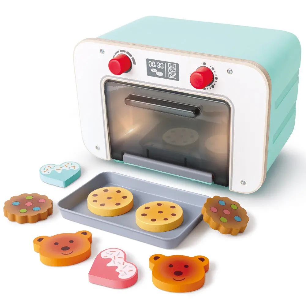 Hape Countdown Baking Oven Wooden Kitchen Playset - Lights & Sounds 1