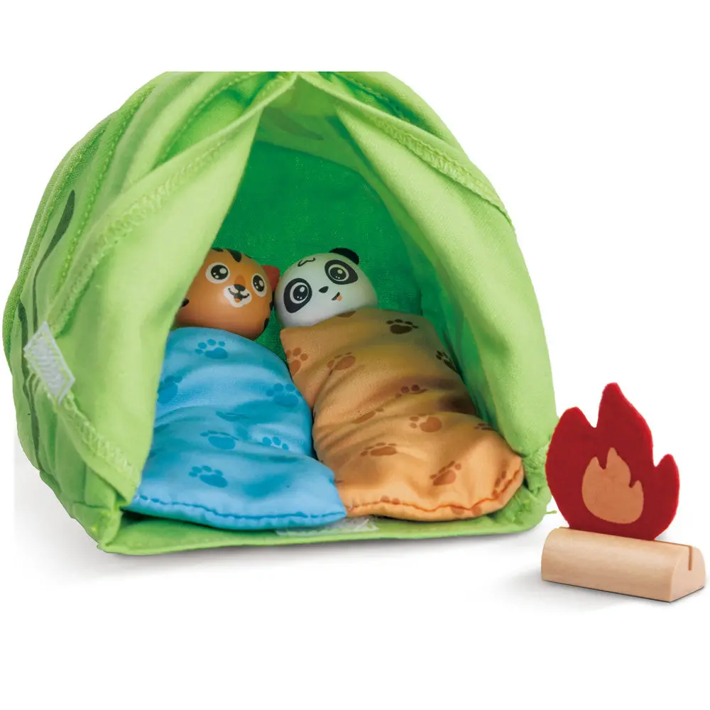 Hape Eco-Camping Wooden Playset - 24 Piece Nature Adventure Set 1