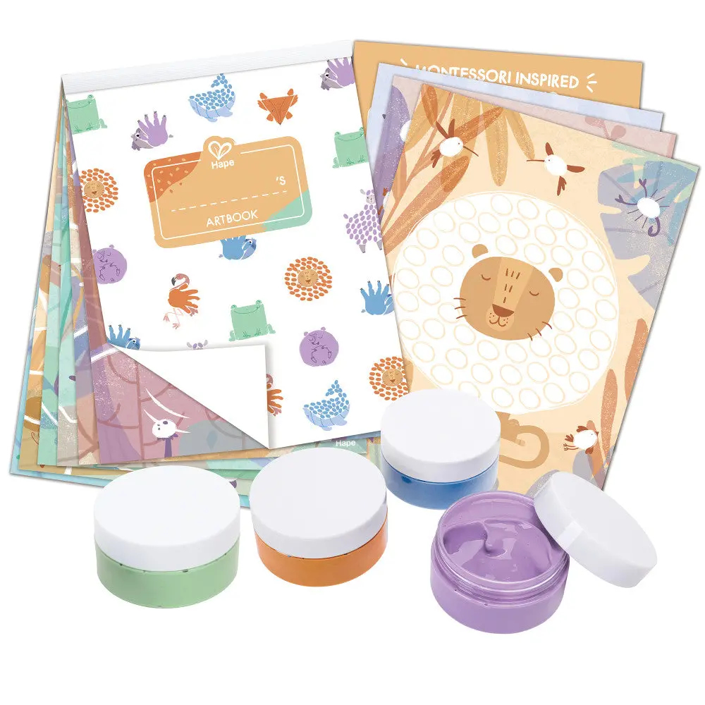 Hape Animal & Nature 16Pc Finger Painting Art Set 2