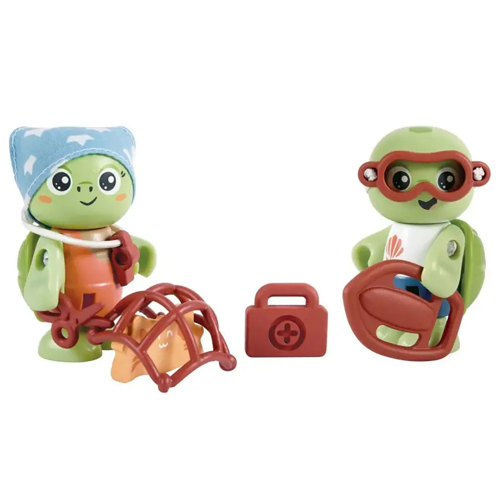 Hape Kayl & Wai Sea Rescue Adventure Playset - Turtle Figurines 1