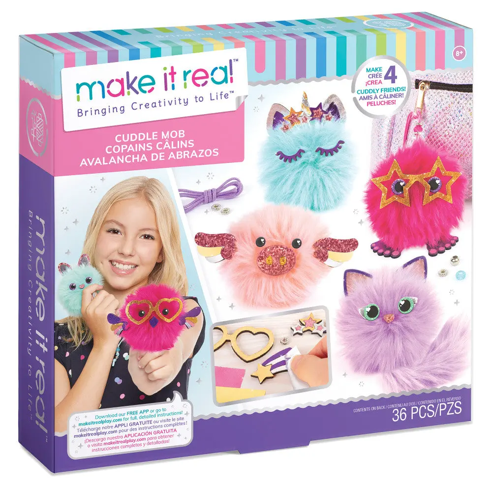 Make It Real Diy Cuddle Mob Pom Pom Character Creation Kit 1