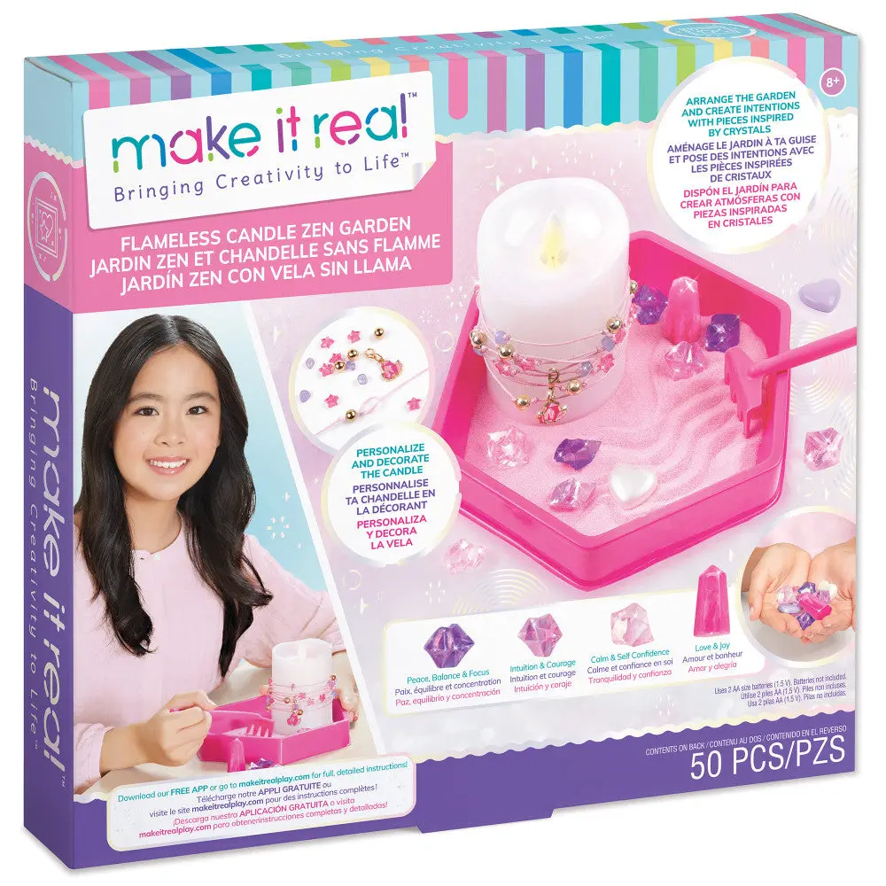 Make It Real Creative Zen Garden Kit With Flameless Candle 1
