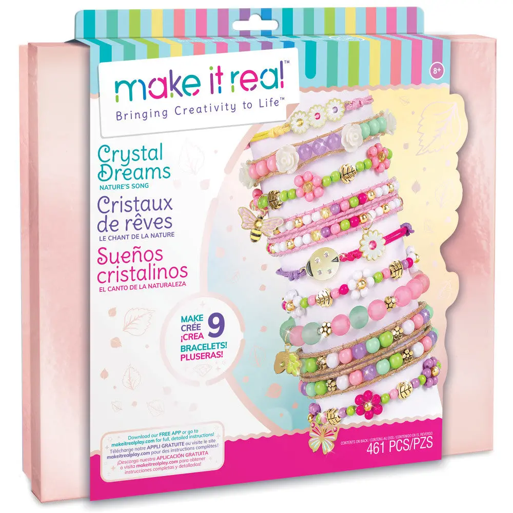 Make It Real Crystal Dreams Nature Song Diy Bracelet Kit 1
