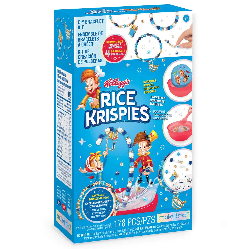Make It Real Kellogg's Cerealsly Cute Rice Krispies Diy Bracelet Kit 1