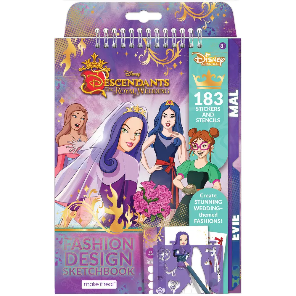 Disney Descendants Royal Wedding Fashion Design Sketchbook 1