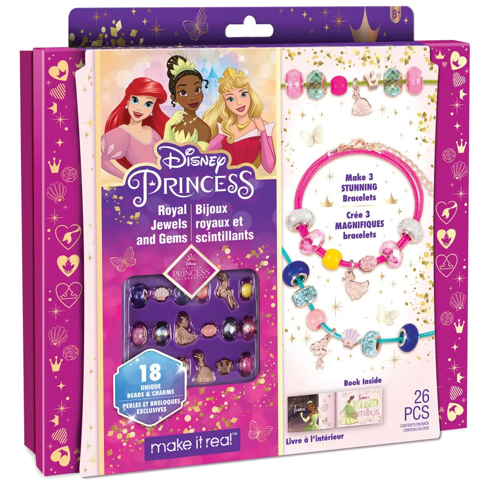 Make It Real Disney Princess Royal Jewels & Gems Bracelet Making Kit 1
