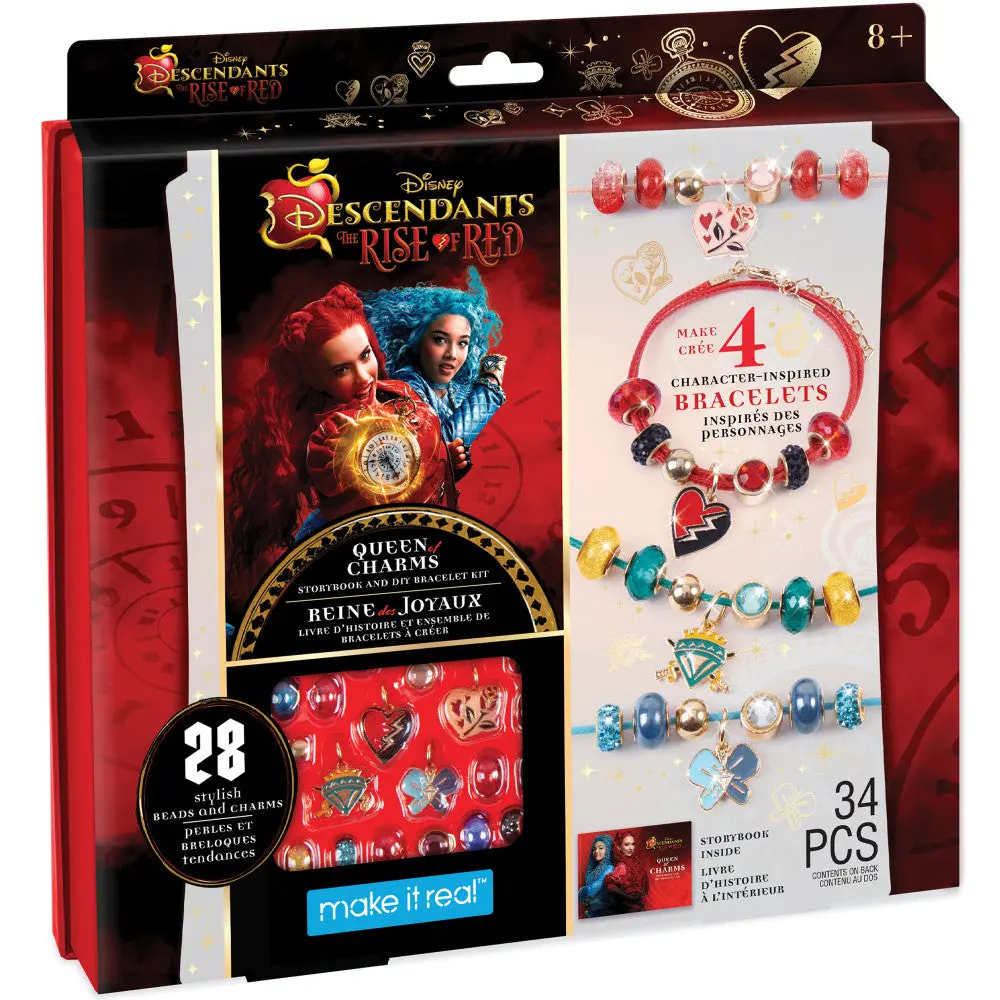 Make It Real Descendants 4 Rise Of Red Queen Of Charms Diy Jewelry Kit - 34Pc 1