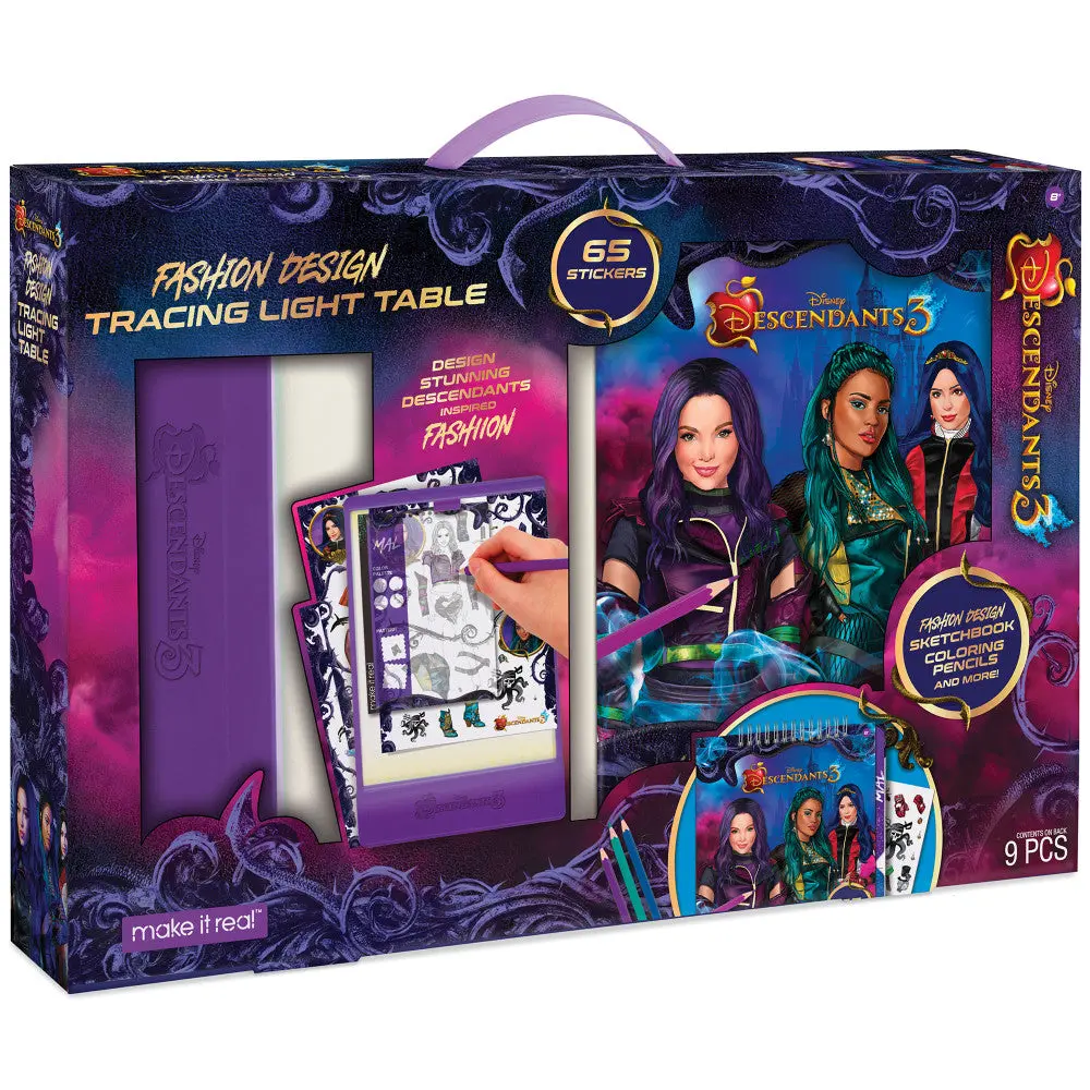 Disney Descendants 3 Fashion Design Tracing Light Table Set 1