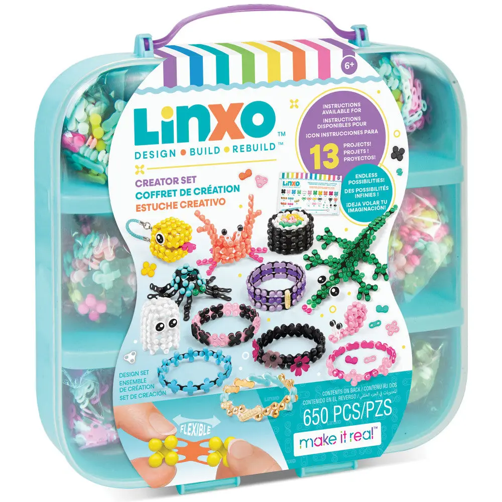 Make It Real Linxo Creator Set - 650 Pcs, Diy 13 Colorful Projects 1
