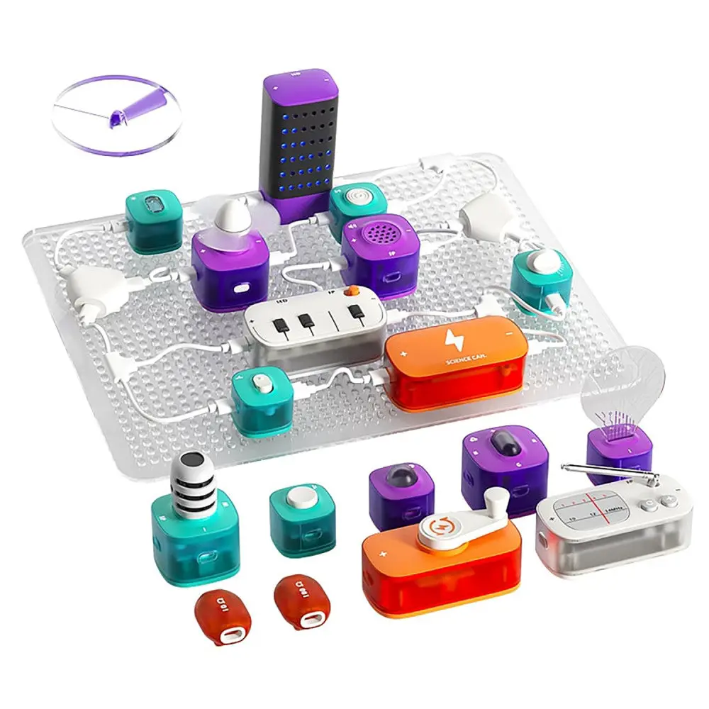 Hape Science Can Block Circuit Super Kit - Electrical Experiment Set 1