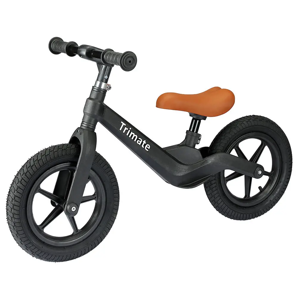 Boys 12 Inch Trimate Toddler Balance Sport Bike, Black - No Pedal Bike For 3-5 Year Olds 1