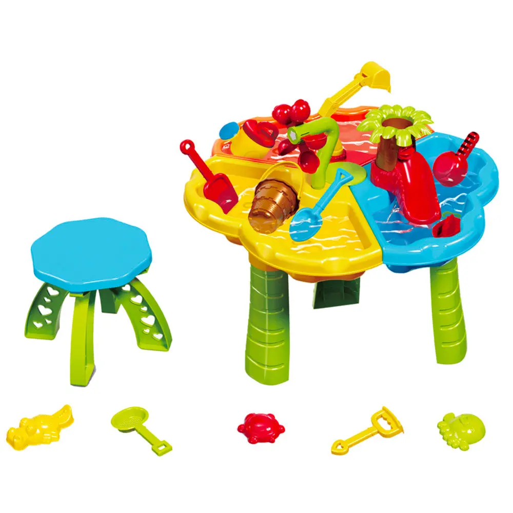 Trimate - Toddler Sensory Sand And Water Table With Chair - Multi-Function Playset 1