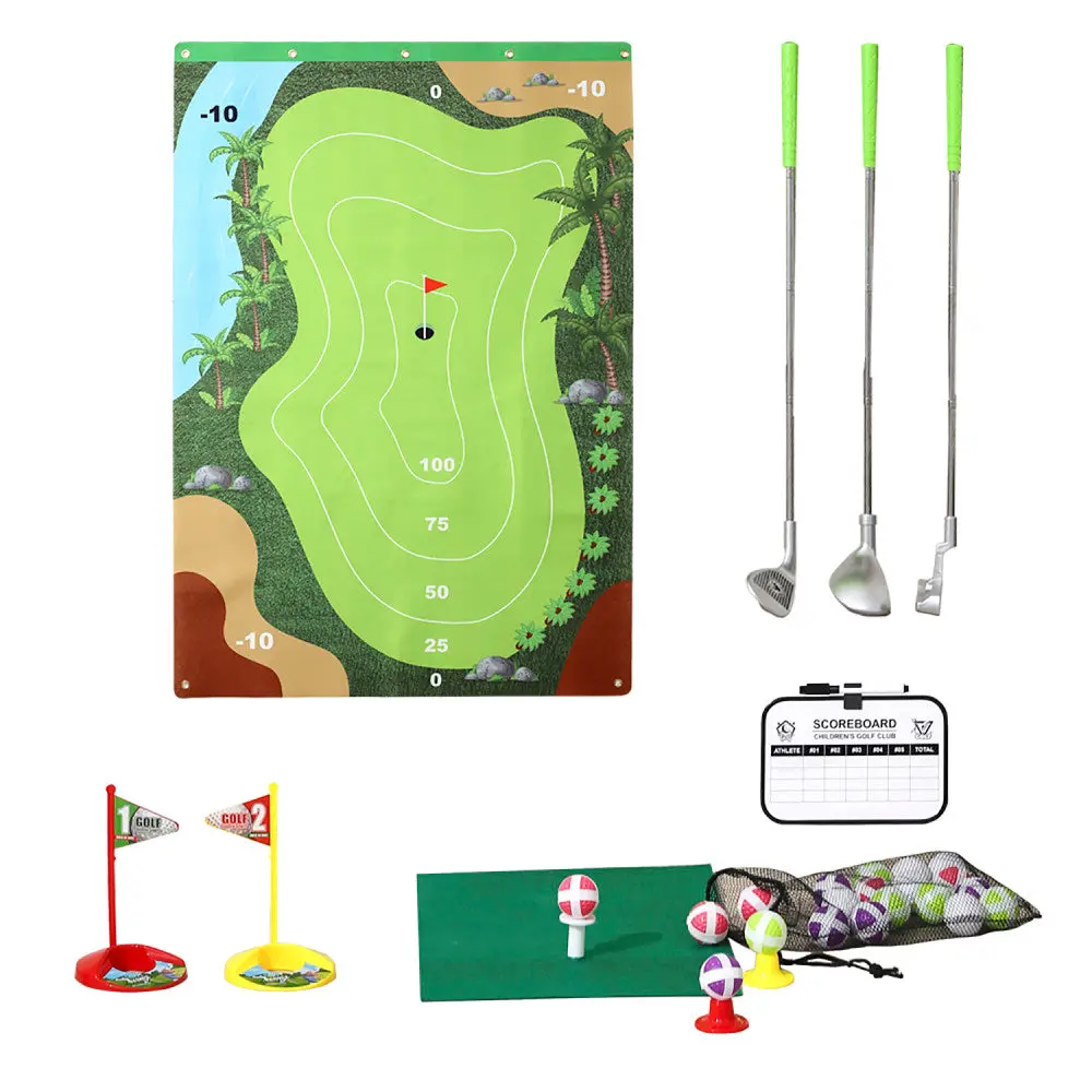 Trimate Golf Game Chipping Mat And Accessories, Ultimate Practice Golf Travel Set 1