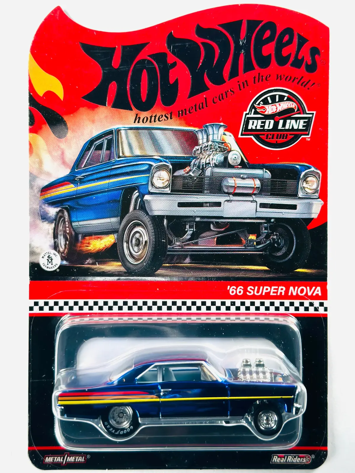 Hot Wheels 2023 Rlc Exclusive Membership '66 Super Nova - Damaged Card 1
