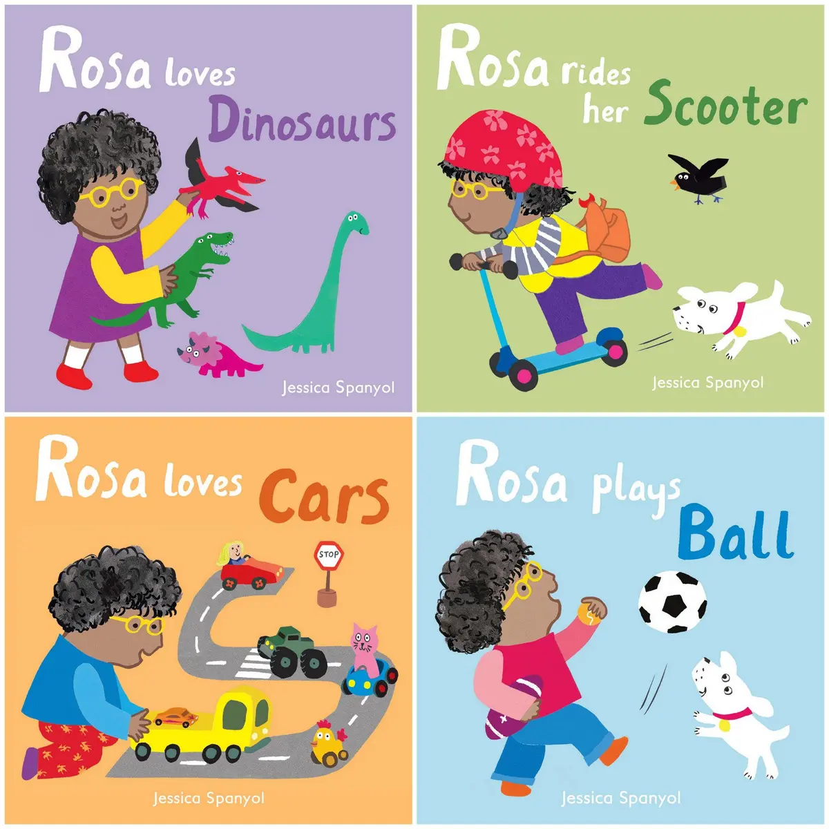 All About Rosa Bilingual Board Book Set, 4 Pieces 1