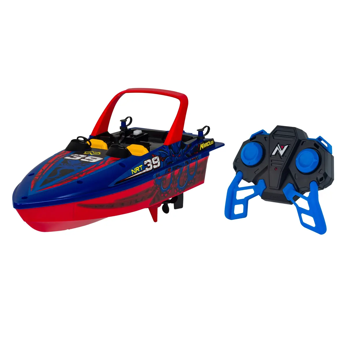 Nikko Rc Octo-Blue Speed Demon Race Boat | 2.4 Ghz High-Speed Remote Control 1