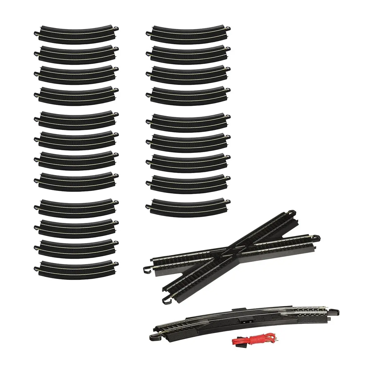 Bachmann Trains Ho Scale Figure 8 E-Z Track Pack - Steel Alloy Rail With Black Roadbed 1